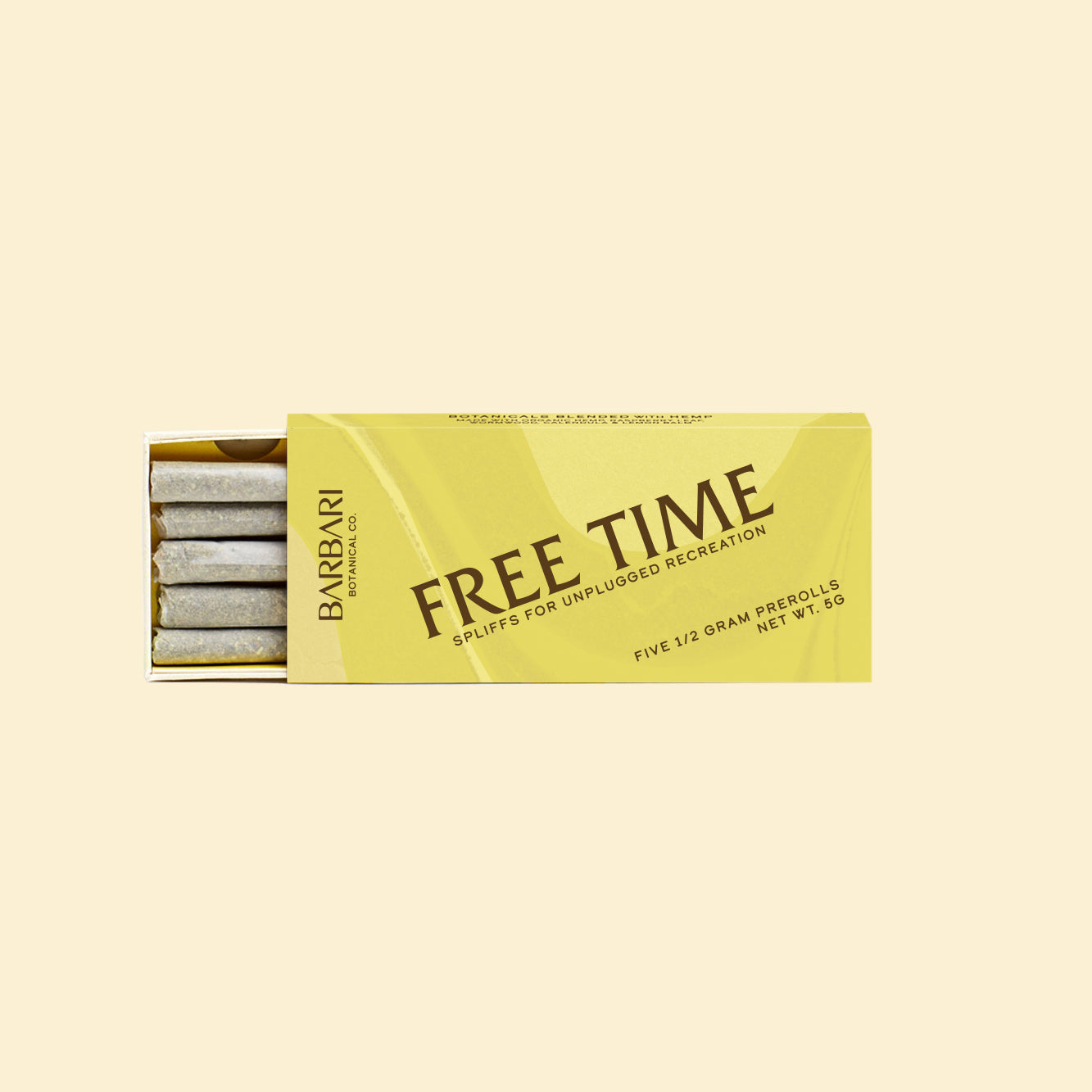 Free Time Hemp Spliff - Cigarette Alternative - Barbari Botanical Co.